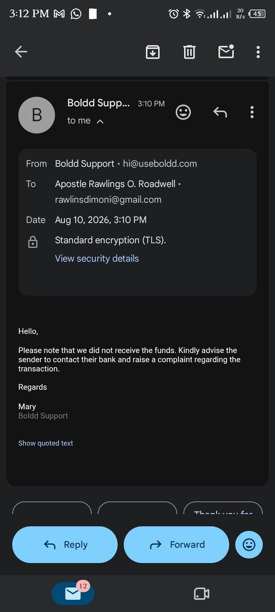 ApostleRawlings's tweet photo. @OPay_NG @opaybusiness  @OPaySupport 

My transfer with the session ID 100004260731110554166886091143 and transaction no 260731020100219095318532 has not been credited to the recipient since 31st July. 
Recipient's bank has confirmed that no funds where received. https://t.co/yIo1JKzslC