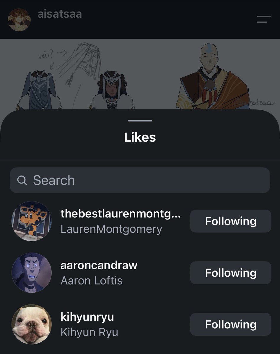 dailykataang's tweet photo. the director (lauren), art director (aaron), and head of animation &amp; character design (kihyun) of the aang movie all liking this fanart… avatar studios you want to give us a kataang wedding so bad https://t.co/l0KRLVIDWs