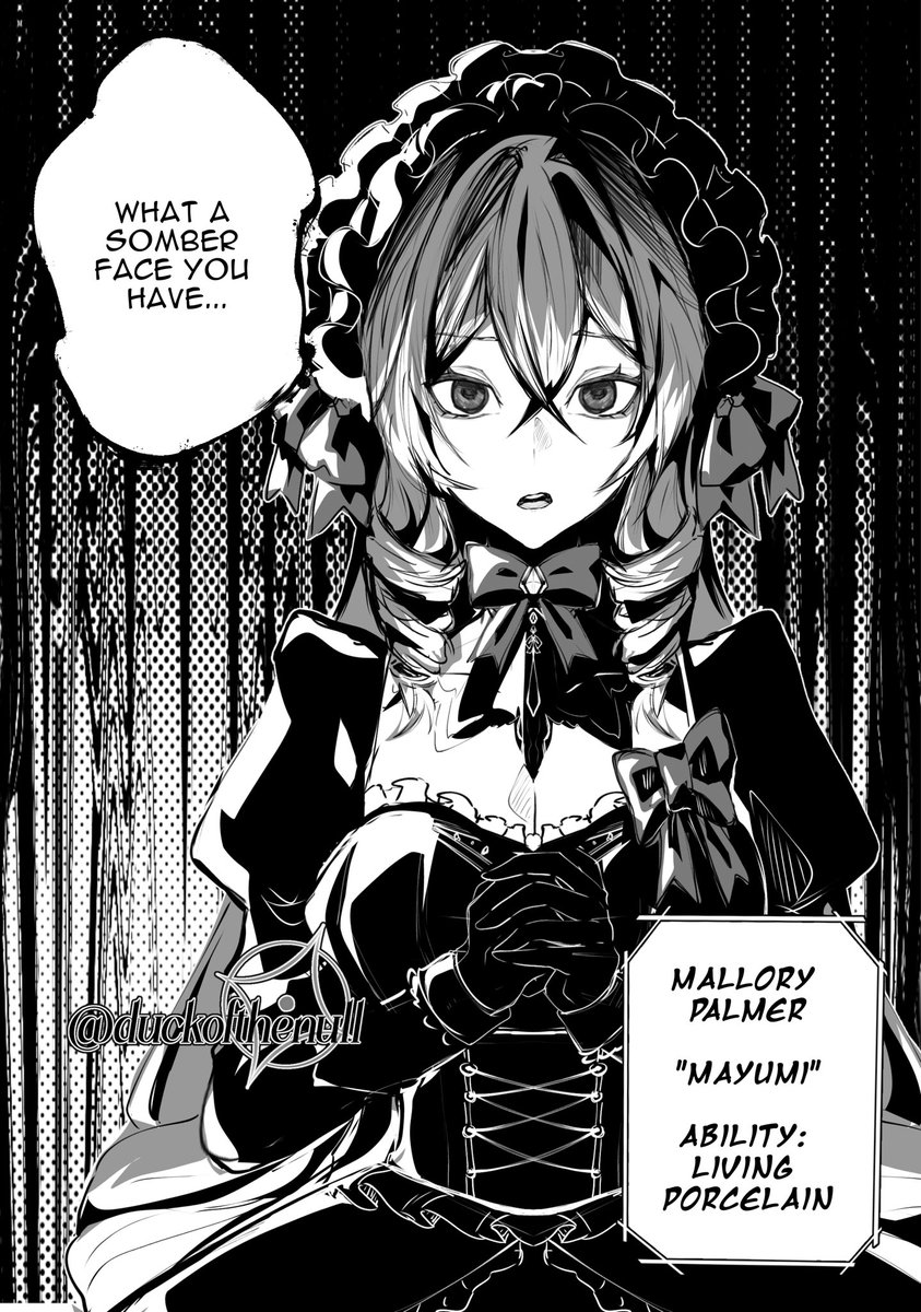 mayuryuluv's tweet photo. Akutagawa’s gaze shifted upwards towards the girl standing in front of him. Her eyes had a hollow emptiness, like glass. It was as if she was a doll.
~ Mayumi, BEAST AU! ~
#bsdoc #bsdsona https://t.co/hisY2tVQfv