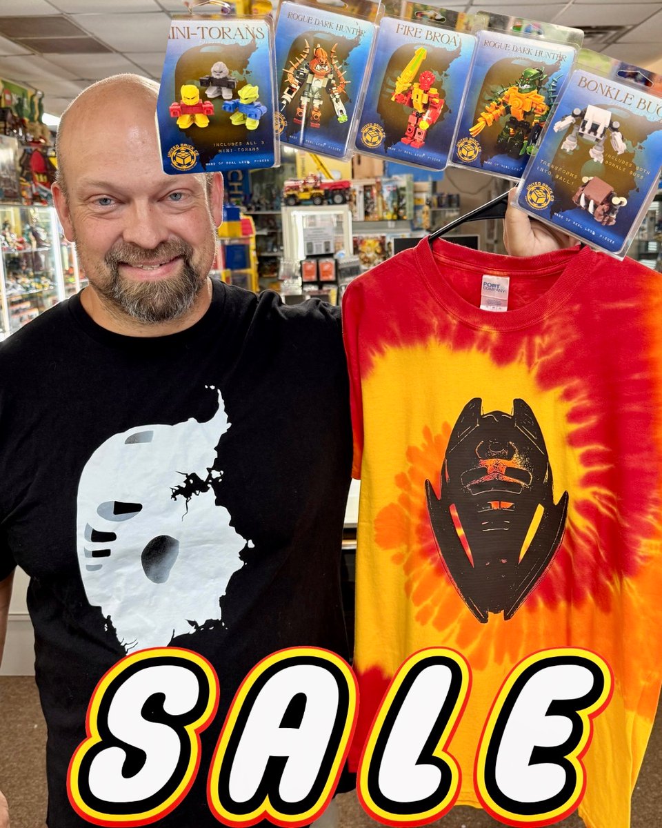 atlantabrickco's tweet photo. βΌοΈFlash Sale - TODAY ONLY!!!
BIONICLE inspired Custom Building Kits and our two styles of BIONICLE T-Shirts are Buy One - Get One 50% OFF!
Happy 810NICLE DAY!
#toydeals #giftideasforkids #toygiftguide #newinstore #toyshopping #shoplocalbusiness #communitystore #holidaygiftsforkids #musthavetoys #familyshopping #brickstore #creativegifts #buildsomethingfun #weekendvibes #toypromo #newnanga #atlbrickco #cool #throwback