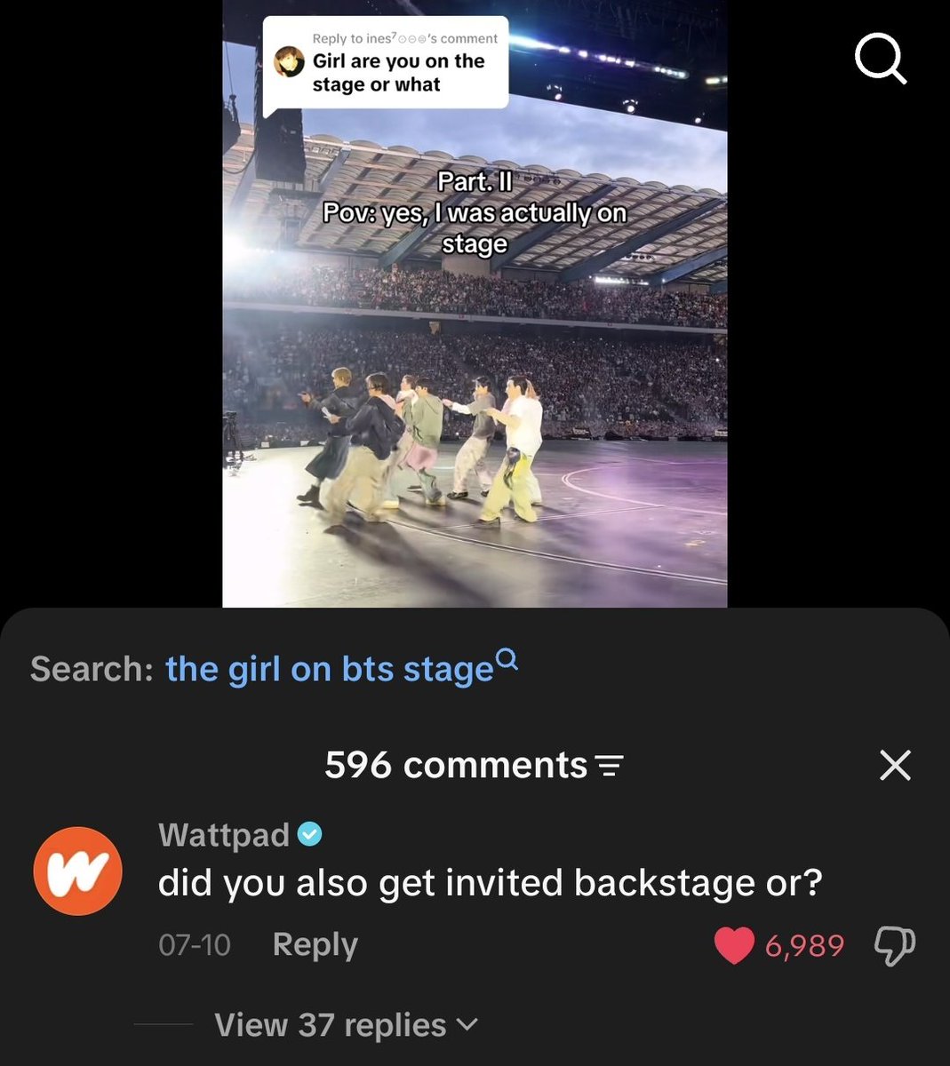Kookmusicz's tweet photo. Wattpad official DID NOT 😭💀 https://t.co/ne2vRygmfh