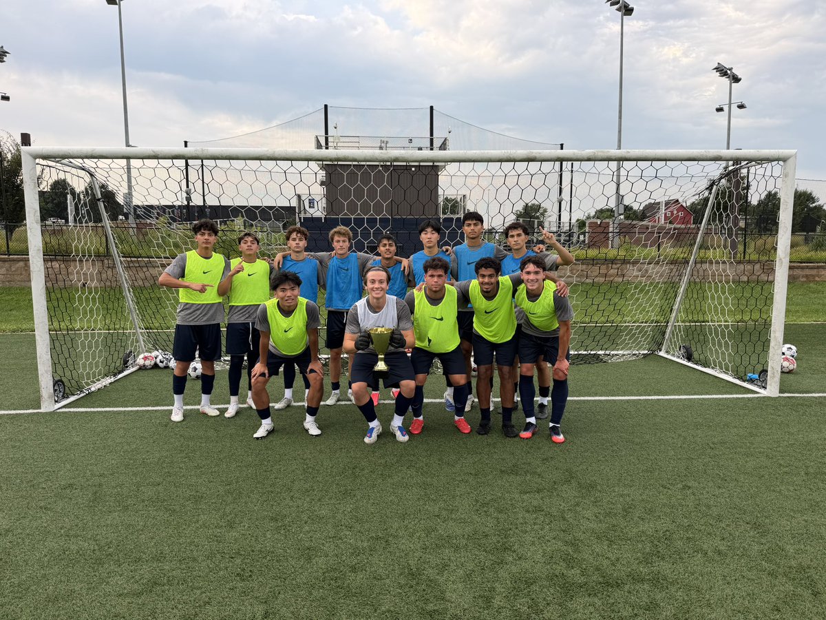 JcccMsoc's tweet photo. Game Day Eve Tradition of Quick Transition & Cagey matches before our home exhibition match tomorrow 7pm vs @BakerMenSoccer. QT champs…team navy/yellow & Cagey champs team navy. ⚔️🏆#JcccMsoc #GoCavs #LocalTalent #PathwayToTheNextLevel https://t.co/fEiUEuh4ge