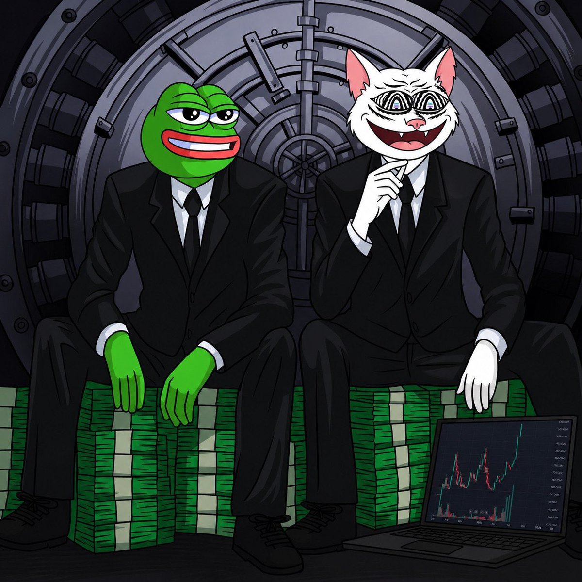 MaciCatSOL's tweet photo. Me and bro waiting for everyone to realize we weren’t joking. https://t.co/12Fj7c1293