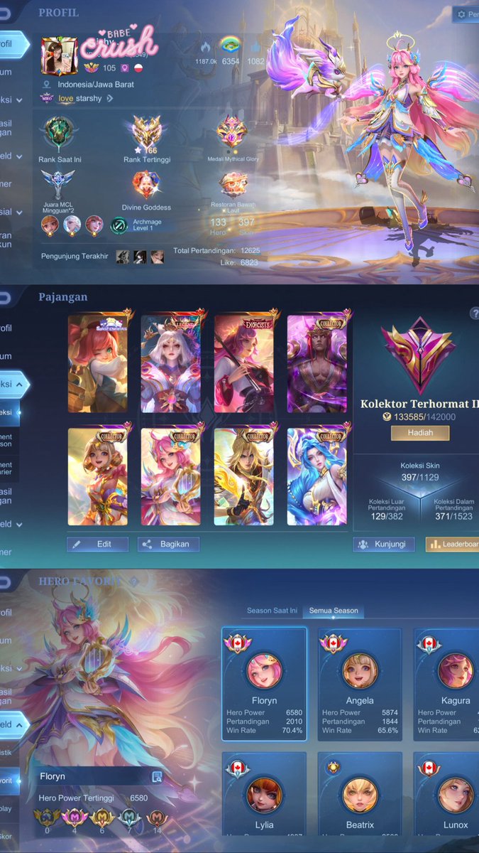 chimwol's tweet photo. WTS AKUN ML, ni akun ga kejual-jual, aku dah ada akun baru BELIII GUYS

ડρecification : allkos, free ce, safe, border airplane, angela cc, flo cc, kagura exor &amp; clouds, aurora cc, xavier cc, dll, wr lumayan

price? up 1+
detail? dm aja ya

#zonauangㅤ https://t.co/HBPwUYS2DJ