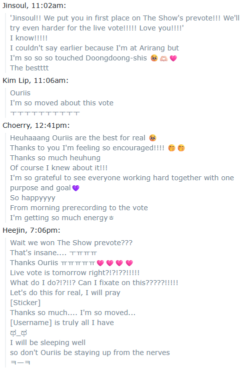 litell_johnn's tweet photo. Chat highlights: ARTMS react to The Show prevote (260810)

Text links:
https://t.co/2YDNBA2lN3 https://t.co/kzP6O0CjeO