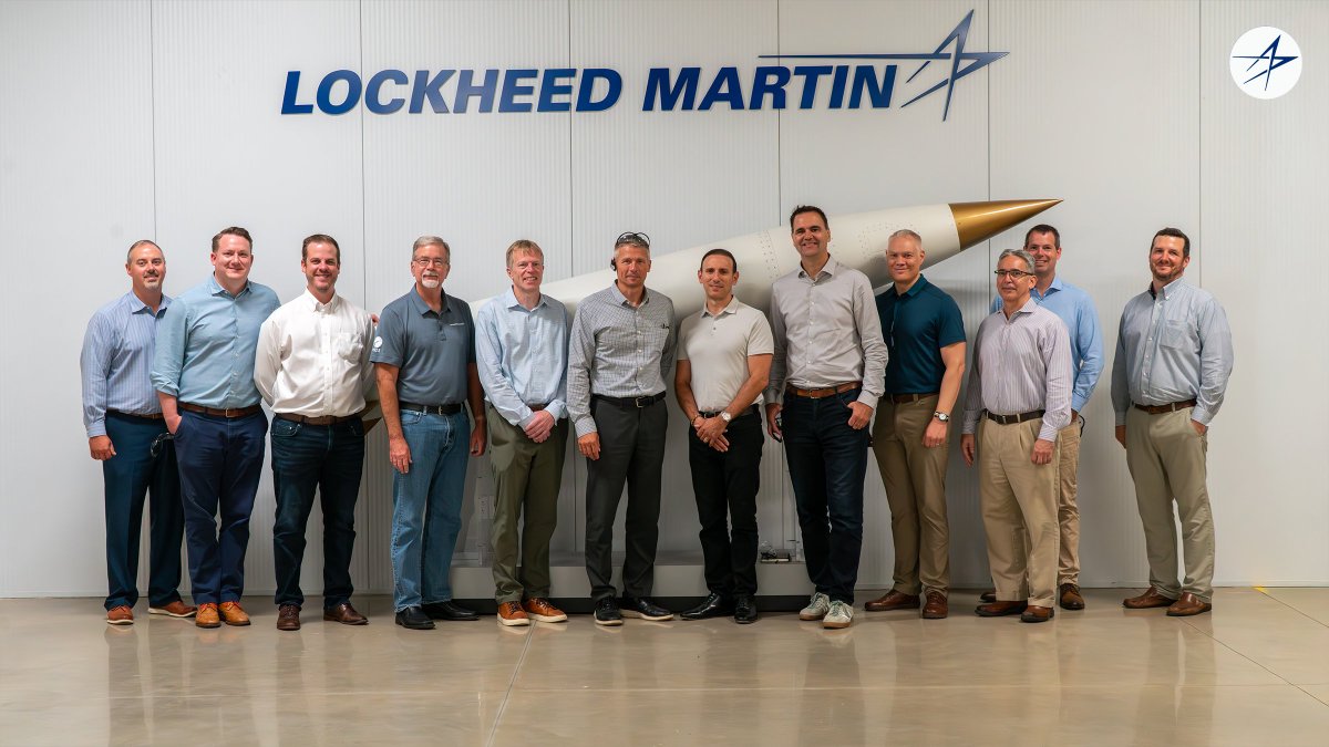 LockheedMartin's tweet photo. We welcomed GM Defense to our Camden facility to exchange insights on munitions production and explore opportunities to accelerate production under our recently announced MOU.

Together, we're strengthening the defense industrial base. https://t.co/fjkj3ToyDS