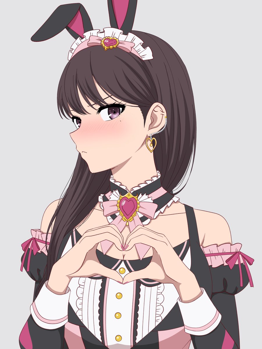 R23NhwynX7lCRtC's tweet photo. ハートの日ギリギリ間に合った！
ずっと描きたかったバニーメイド立希ちゃんです❤️ https://t.co/lt4sLHQLTd