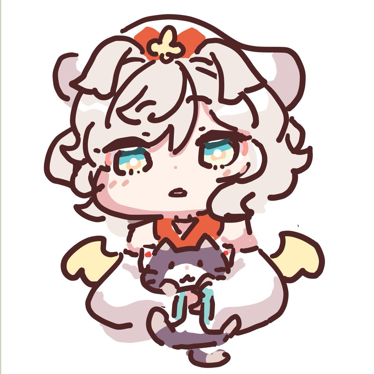 nekoclown's tweet photo. からあげともだち
(いっしょにから揚げを食べる) https://t.co/xWKq75EGw2