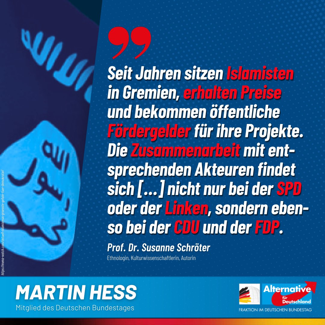 Martin_Hess_MdB's tweet photo. Die Altparteien sind von Islamisten unterwandert. Damit muss Schluss sein!

https://t.co/nltP3tXuA8

#Islam https://t.co/WA5yvnDT8m
