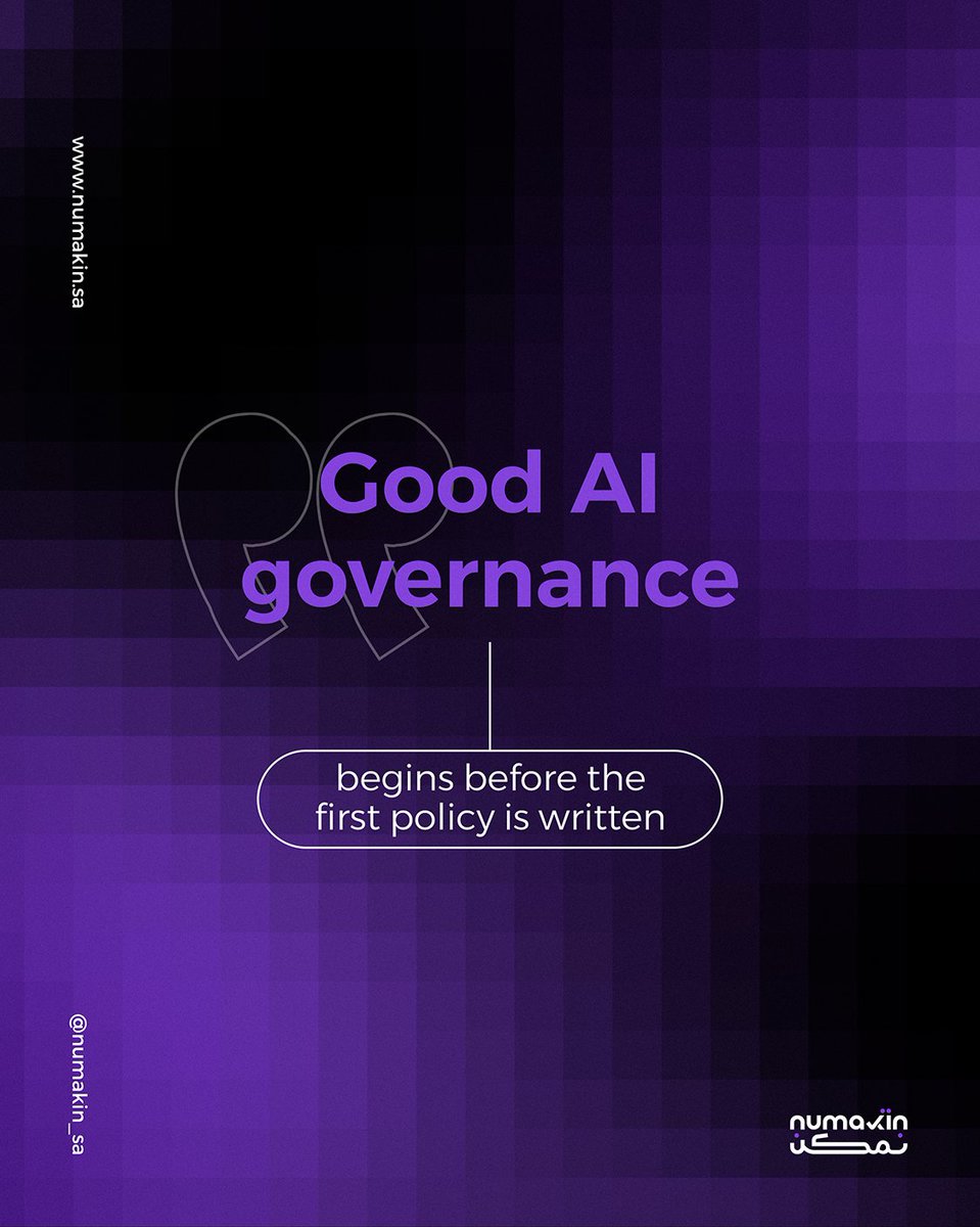 Numakin_sa's tweet photo. Everyone is talking about AI governance, fewer are talking about who governs the decisions AI influences.

Before building policies, answer one question:

Which business decisions are we comfortable allowing AI to influence? https://t.co/kBVkVefOWt