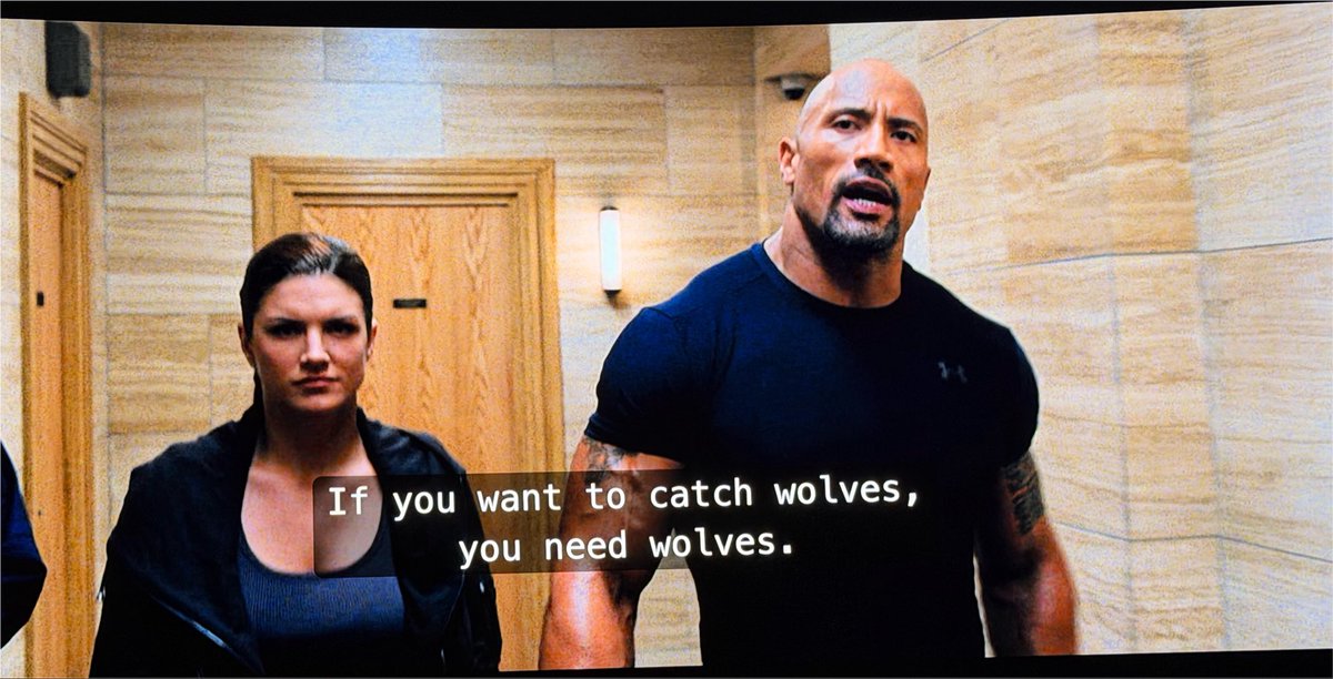 MrMoviePhone's tweet photo. Fast Six really had the best lines in the franchise 😂

“If you want to catch wolves, you need wolves.”

“We’re talking vehicular warfare. Best in the world.”

“Don’t make me go over there and make you team pussy.”

“Those words went out the day we were born.”

“Show me how you drive, I’ll show you who you are.”