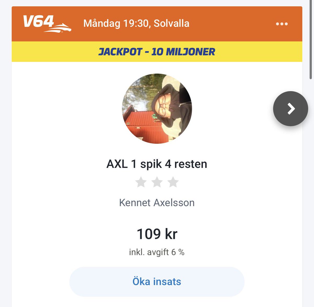 Axlson79's tweet photo. 10 millar idag!

https://t.co/6fEHsA2g4l https://t.co/jD4AHH0FOZ