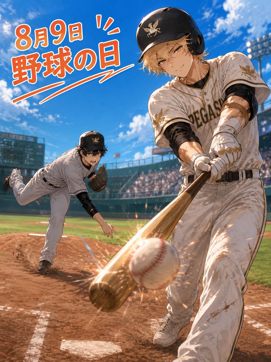 blacksheep00852's tweet photo. 【野球の日】
普段はサッカーににフォームばかりなので、野球ユニフォームが新鮮！！🤩👍😍
アナザーストーリー作ってみようかな・・・

#Alart  #AIイラスト #CrossTails https://t.co/ErGTilm5I8