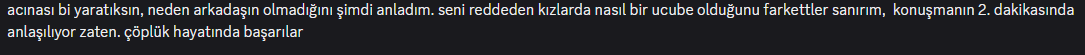 bronyuser's tweet photo. bazı insanlar var ki her şeyi abartıyorlar sırf bir iki küfür ettim diye bu elemanda hemen salak salak şeyler yazmış yok seni kızlar reddetmiş senin bu yuzden arkın felan yok felan diyo salak amk kendiside anlattıgım kisiler gibi hassas salak bir varlık https://t.co/2y72dIIBuE