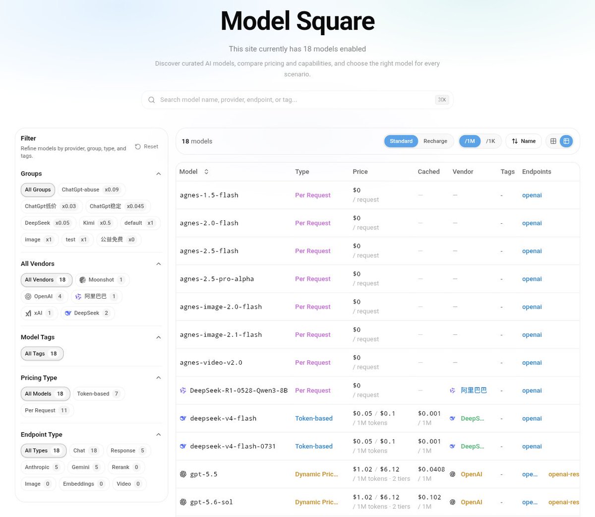 mengyucloud's tweet photo. 🔥 Cheap AI Proxy
Models: deepseek-v4-flash / gpt-5.6-sol / gpt-image-2 / kimi-k3
URL: https://t.co/peEco8d3Pz
✅ OpenAI &amp; Anthropic supported
✅ Low beta price, text/image/code
✅ Refundable unused balance
 
Contact
QQ:414859043 |
TG Group:@aimengyu | DM:@Amengyu
#chatgpt #ai https://t.co/RV6m4YB9WW