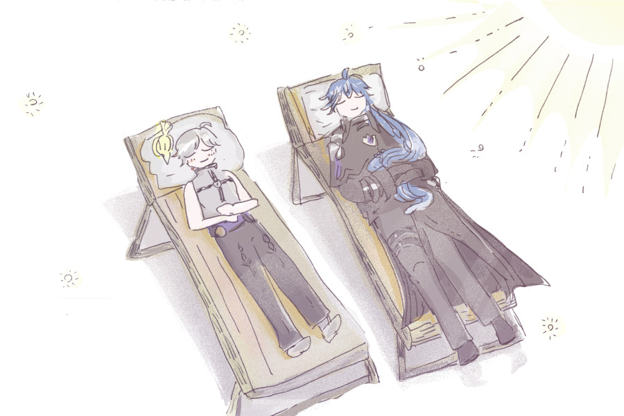 e_axqd's tweet photo. イルさんとンズさんのひなたぼっこ https://t.co/2NNVWaJJjI