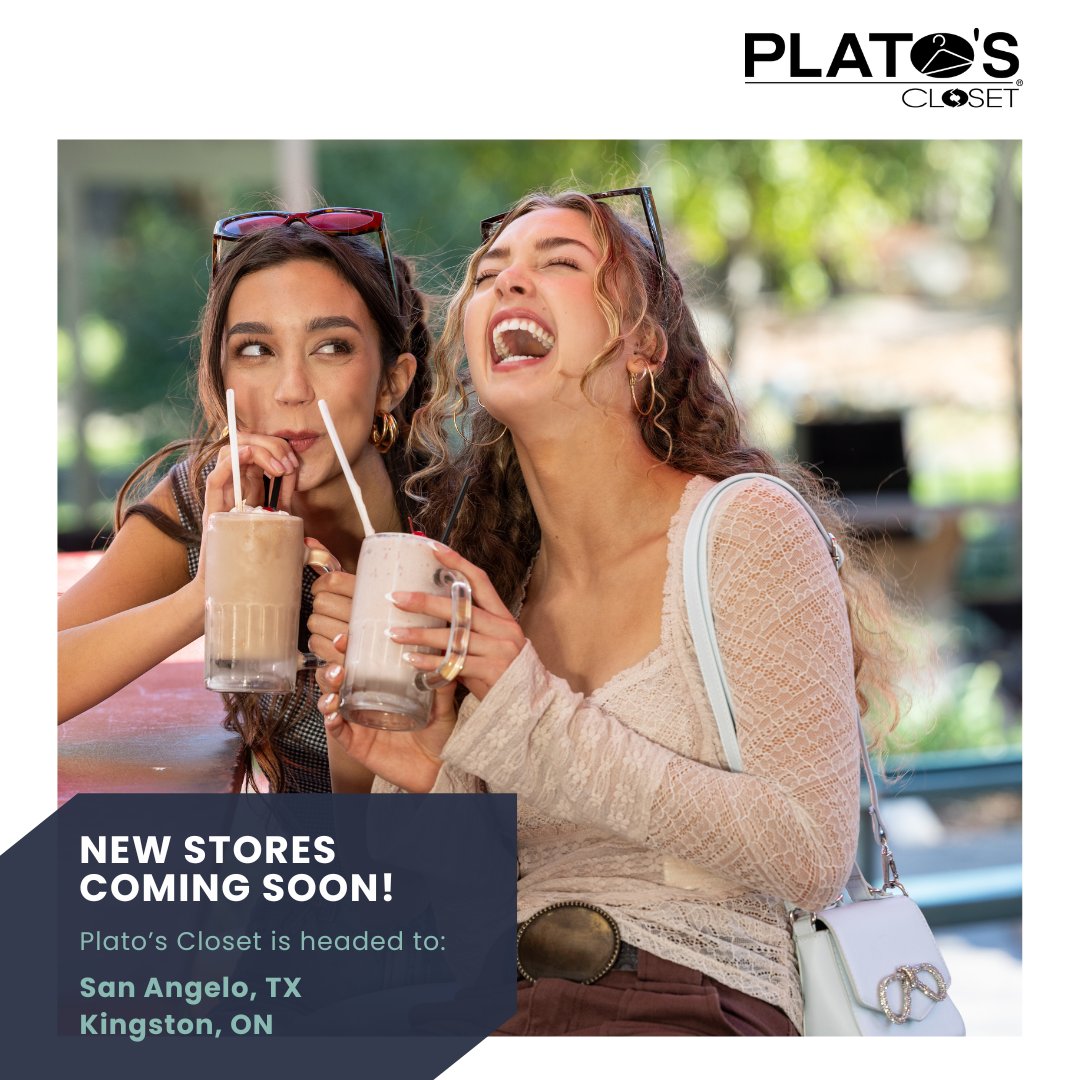 WinmarkResale's tweet photo. Six new Winmark-brand stores will be opening soon! Welcome to resale:

📌  Play It Again Sports - St. Petersburg, FL
📌 Plato's Closet - San Angelo, TX and Kingston, ON
📌 Once Upon A Child - Round Rock, TX, Santa Maria, CA and Richmond, BC

#WinmarkFranchises #ResaleForEveryone #ResaleRetail #FranchiseOpportunities
