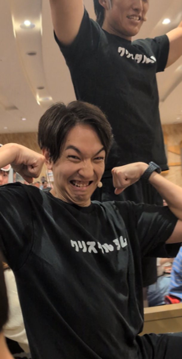 anarchy_taro's tweet photo. スーパーファンサタイム、緊張する娘の目線まで降りてきてくれた松本さん、笑顔で接してくれたYUTAROさん。まじ神。キッズたちにも楽しくて優しい思い出をありがとうございました🥹✨
※キャプチャ失礼します🙏🏻
#野田クリの野望 
#クリスタルジム 
#ゆたゆま 
#スカイサーキット 松本さん
#YUTARO https://t.co/nemhzG5VE2