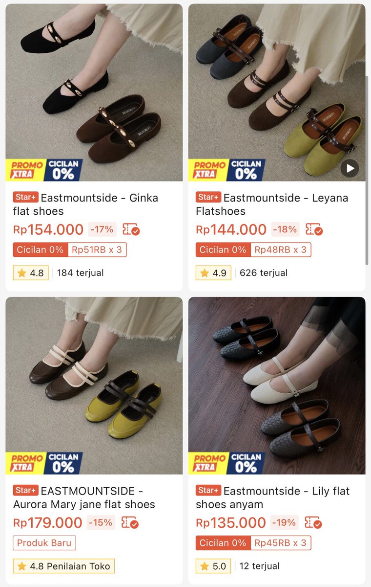 ssungoesdownnn's tweet photo. CEWE HARUS TAU TOKO INI‼️
Jujur in this economy tiap beli sandal pertimbangannya kenyamanan dan pastinya harga sesuai kualitas..
Barusan nemu toko yang flat shoes dan sandalnya cakep banget 😭 semua sekitar 100 ribuan udah secakep ini!💗 https://t.co/kPnEjZsCr6