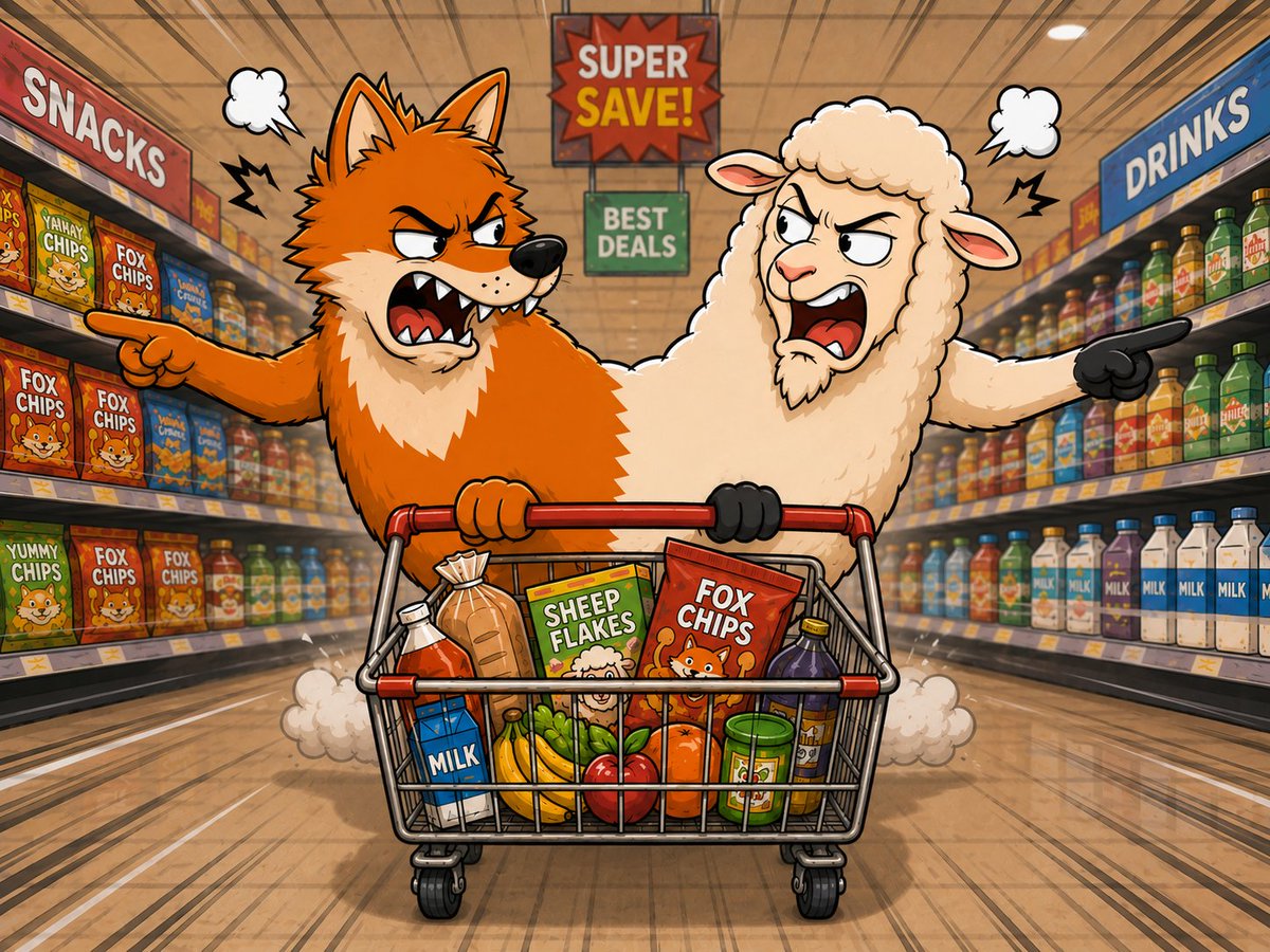 foxversussheep's tweet photo. Cart full, patience empty🛒 https://t.co/viJjZnD38P