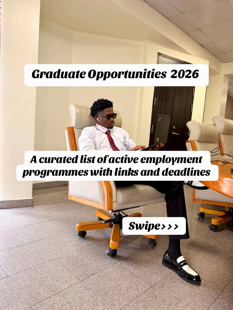 EngrDapper's tweet photo. Apply Now!…Check the thread
#graduatetrainee #JobOpening #engrdapper #JobsInNigeria https://t.co/QiHus7pvbX