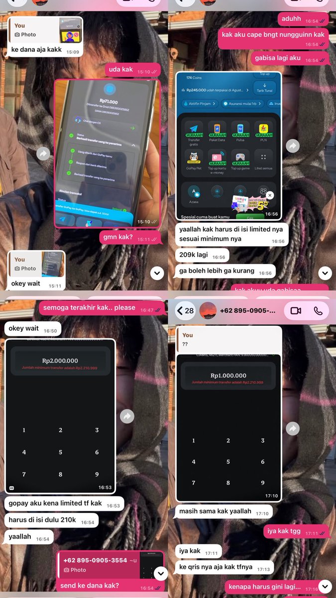 whoistla's tweet photo. supaya ga bebanin ortu, ga berhenti ngedoain yg ga baik baik tp org terdekat blg ikhlasin aja rezeki itu luas ada gantinya, org baik dan percayaan emg ya selalu digituin, makan aja uang haram pake aja, sedekah buat pengangguran org miskin. masi ga ikhlas🥺

Be carefull guys. https://t.co/HDqL75sHor