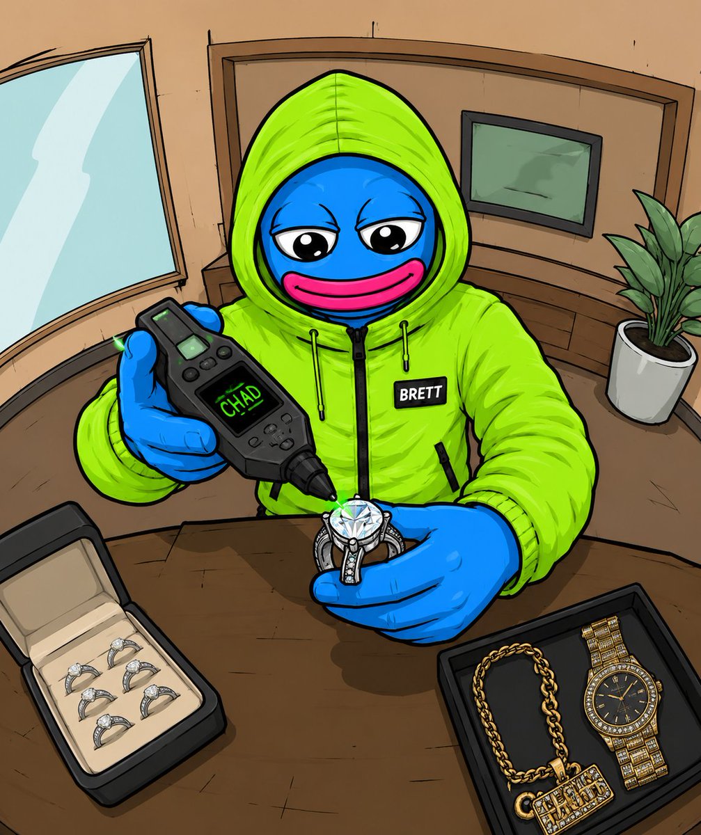 BrettonHood_'s tweet photo. $BRETT check it and confirmed its a legit DIAMOND https://t.co/n0h0eIXOBO