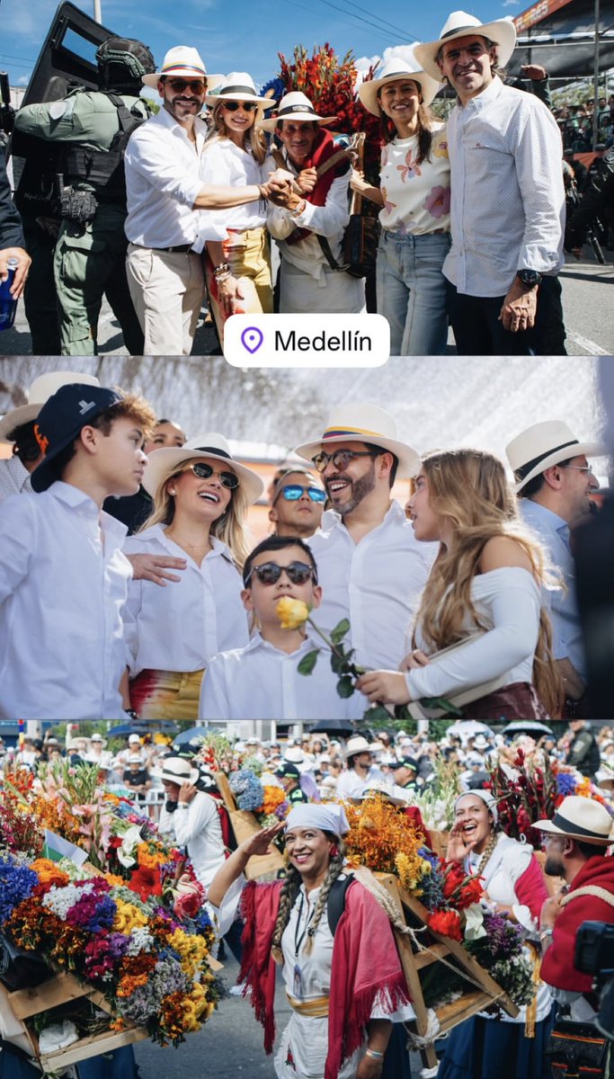pennnylannnee's tweet photo. Con esto cierro mi contenido de #PageSix #Lifestyle del fin de semana.
Amé ver a la familia presidencial con la familia de Fico en Medellín en la #FeriadelasFlores 🌸 aquí estaban en el tradicional #Desfiledesilleteros que belleza!
Como les digo siempre, no conozco mucho Antioquia/Medellín, pero siento que los amo 💚🤍