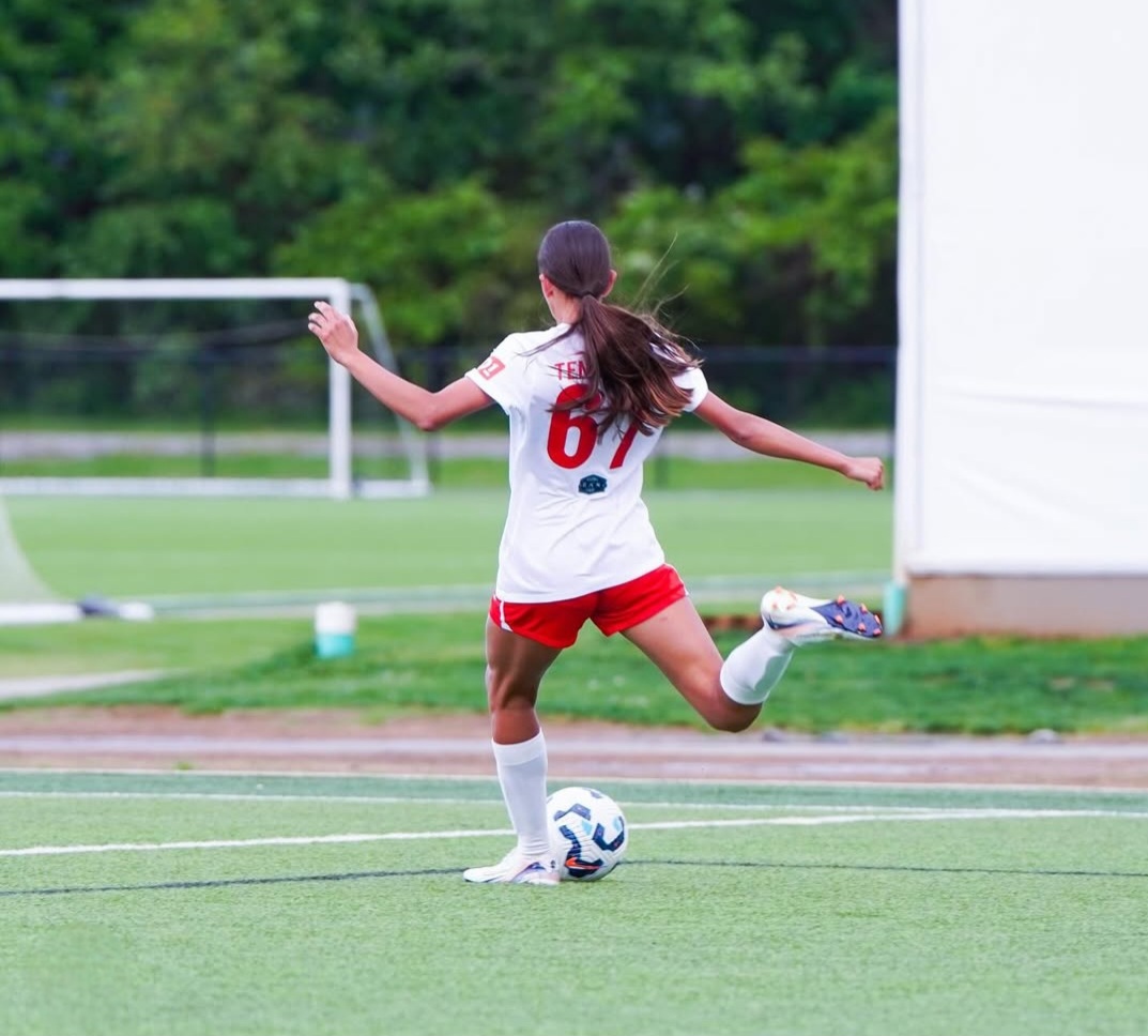 AlyssaT2030's tweet photo. Basketball, track, soccer, Each one pushes a different part of my game and keeps me sharp year-round.  Different seasons, same mindset | 
always working, always competing. 🏀🏃‍♀️⚽ 

 Class of 2030 | Page High School https://t.co/jKEGo26n4e
