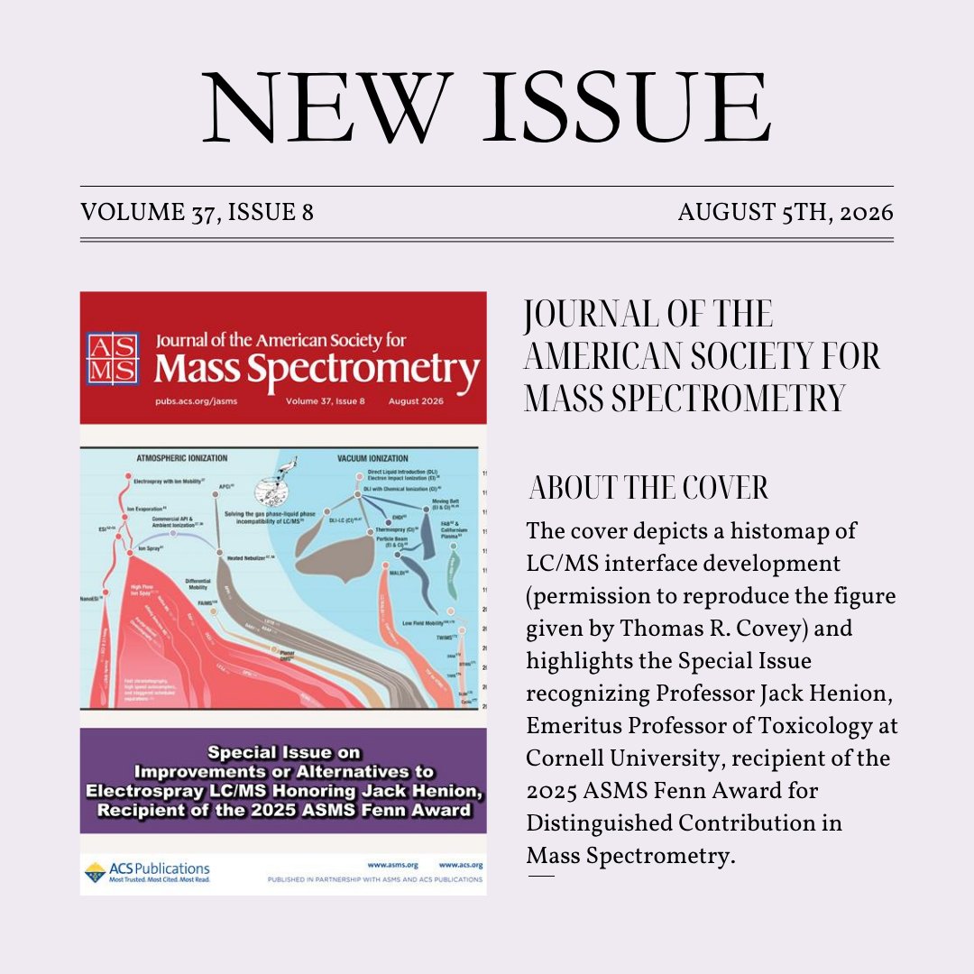 J_ASMS's tweet photo. The latest edition of #JASMS is now available. Read here: https://t.co/h8ug6zHGdn https://t.co/fdSR3rANJH