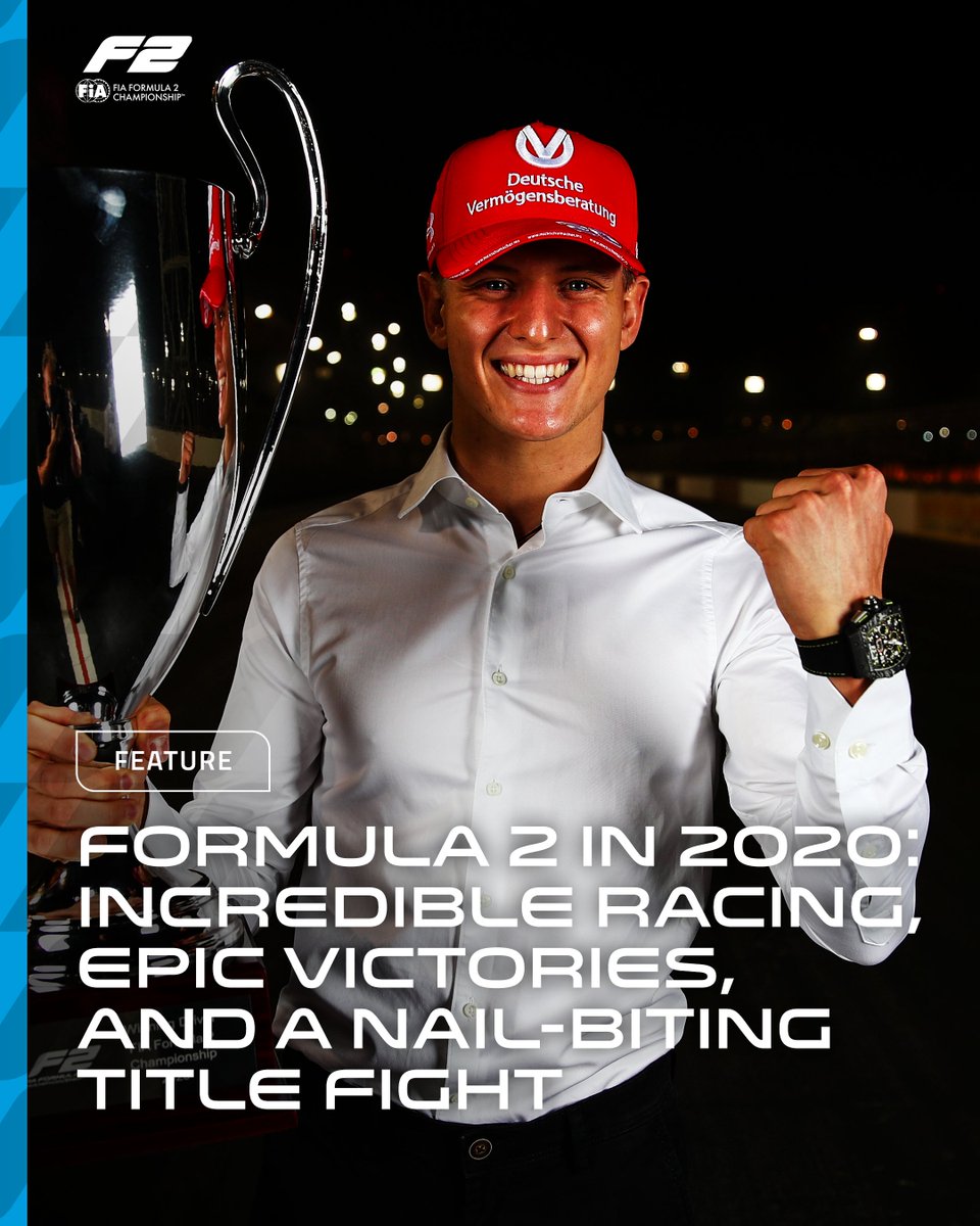 Formula2's tweet photo. Crazy races, memorable victories and a handful of F1 graduates 😏✨

As we continue celebrating 10 seasons of FIA Formula 2, we’re taking a trip down memory lane to the incredible 2020 season ➡️ https://t.co/uuZ0crO5NW

#F2 #RoadToF1 https://t.co/HLxtiOgooa