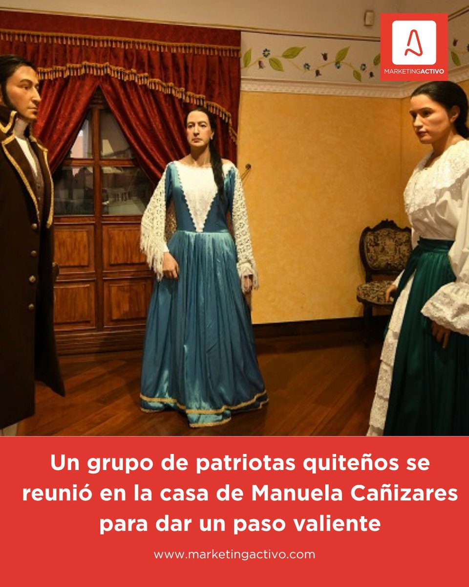 MarketingActivo's tweet photo. Un #10de agosto de 1809, patriotas quiteños instalaron la Junta Soberana de Gobierno, marcando el Primer Grito de la#Independencia. 🇪🇨🔥
Por el coraje de Manuela Cañizares y los #próceres de Quito, hoy celebramos la llama de la libertad. ¡Viva el Ecuador!
#LuzDeAmérica https://t.co/tgOoa3gavs