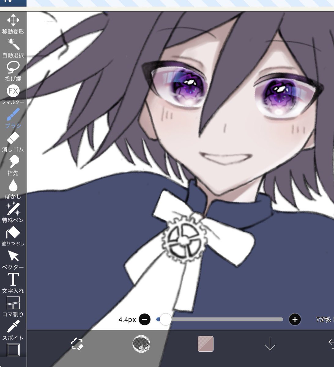 orponzu's tweet photo. 原作寄りの目も練習してるけどこれもかわいい https://t.co/W6W4pz3CWQ