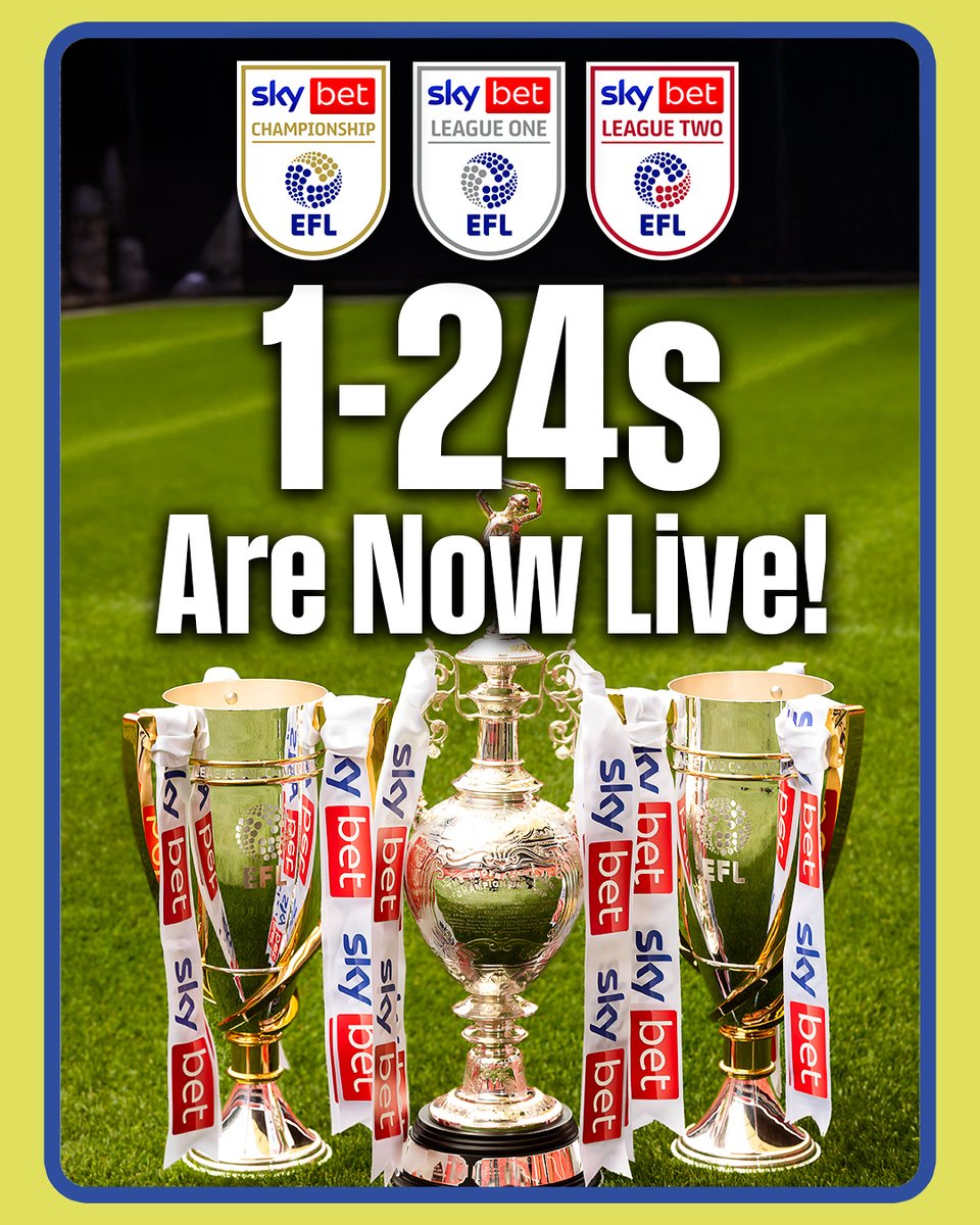 NTT20Pod's tweet photo. 🚨 Our 1-24s are live and you can now listen here...  

🎧 League Two: https://t.co/Zd88psLmPT
🎧 League One: https://t.co/yZphuRLXkb
🎧 Championship: https://t.co/1fCZ5w8vhf

🤝 @sbk https://t.co/H8Q1LvTe2B