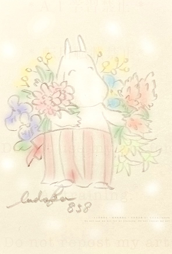 birds_inagarden's tweet photo. Day 858
🍀フォロワー様感謝企画🍀

いつも見てくださって本当にありがとうございました🥰

今日のイラストはその感謝の気持ちです♪✨

今日はとても忙しい一日だったので、
お返事など明日以降にさせてください🍀

#Moomin
#TLを花でいっぱいにしよう https://t.co/WDHOHvob5s