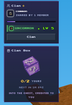 ecca's tweet photo. we decided to do 1 big update instead of 2 “small”

cooking it so we can push it soon

here’s a WIP of clans https://t.co/bJdIGUahrb