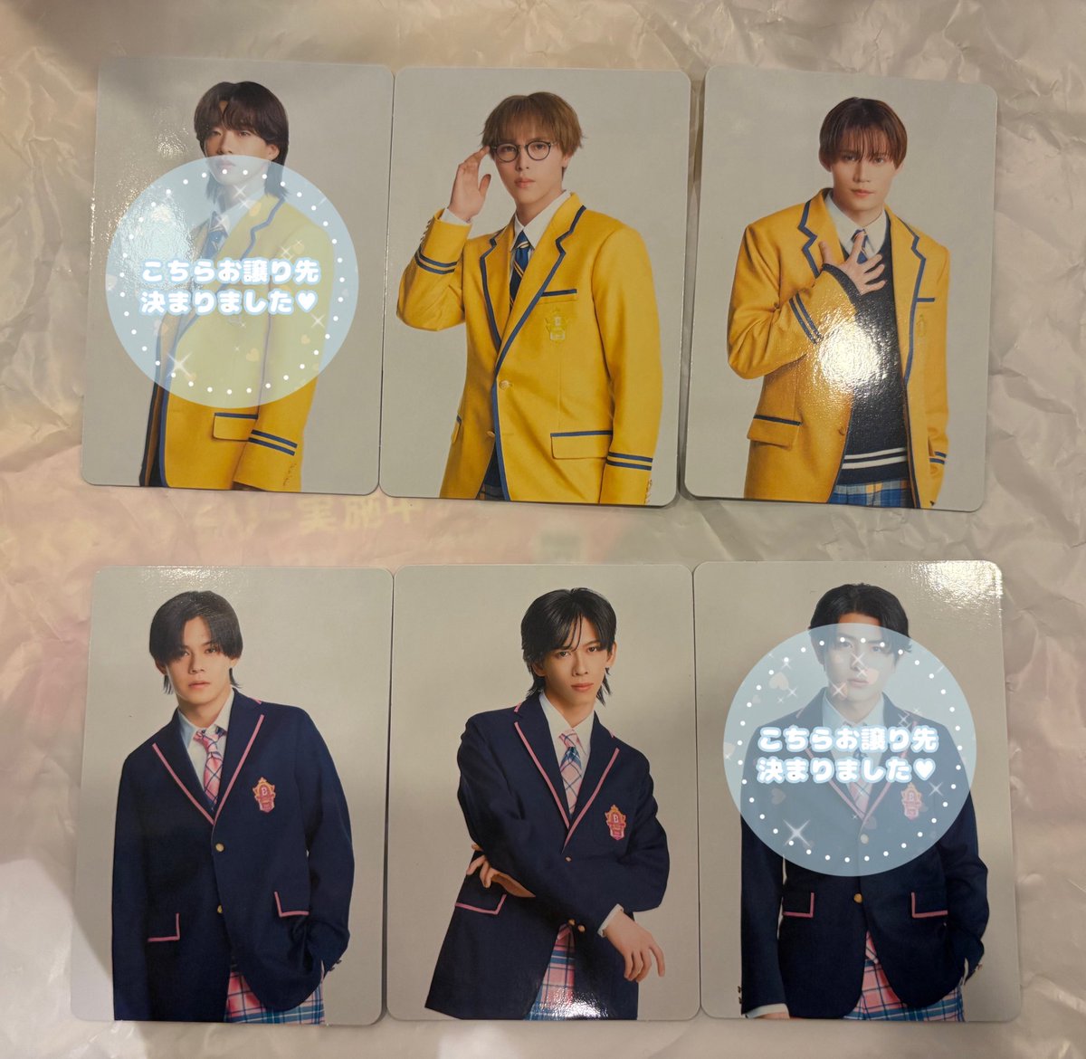 _luv_haru's tweet photo. 【 交換 】
EBiDAN Yes!東京 封入特典トレカ 通常盤 

譲￤通常トレカ ▶︎ KEVIN、TAKUYA、カイ、リョウガ

ミニトレカ ▶︎ KEVIN、TAKUYA、EIKU、リョウガ、カイ

求￤同異種ユーキ、FUMIYA、HAYATO

郵送希望📮お気軽にお声掛けください✨️ https://t.co/FyOWdQRzjl