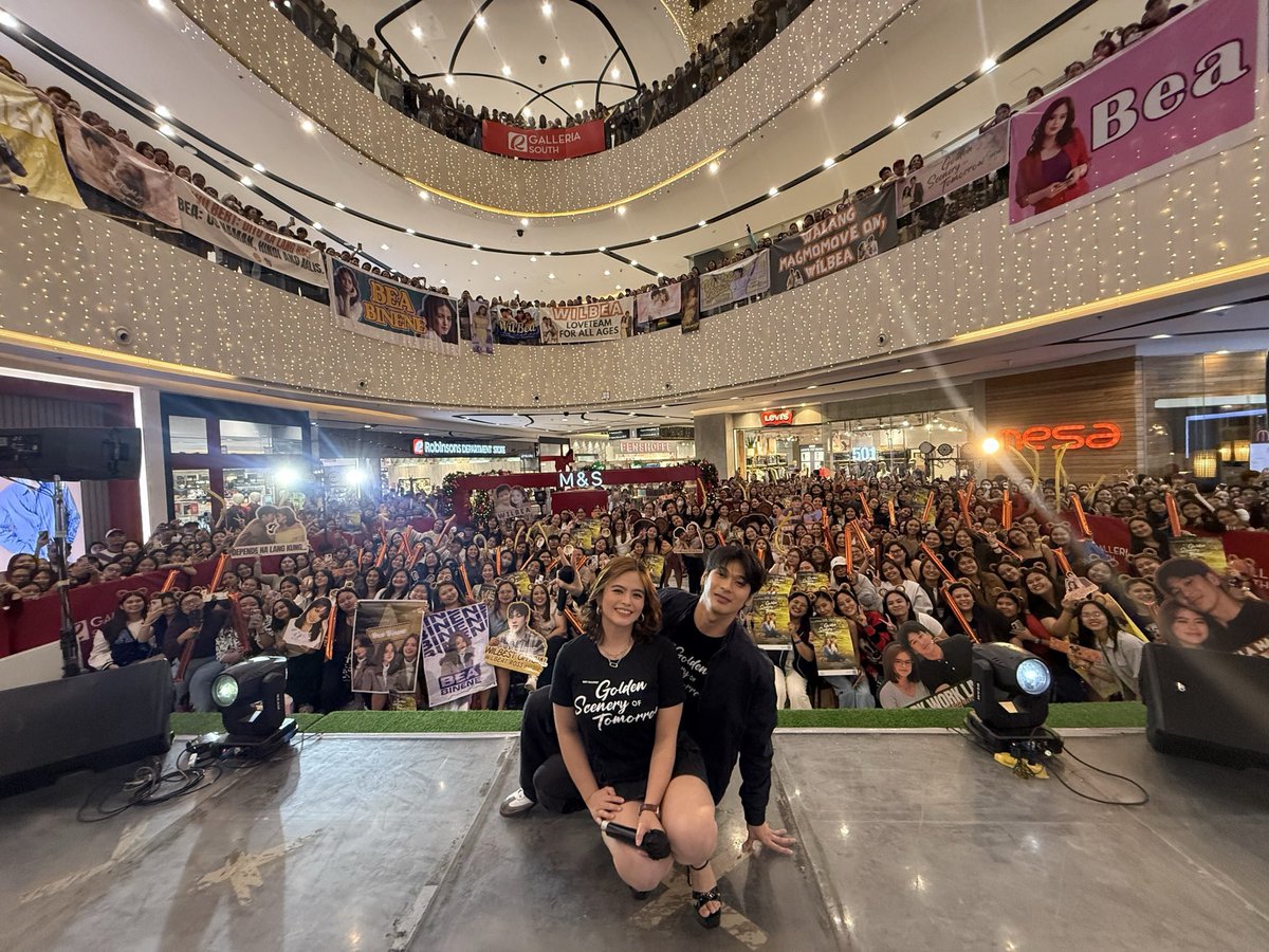 hyaselyse's tweet photo. eto yung sinasayang niyo oh? we're ready to support them in every way. we've been ready. kayo yung kulang na kulang. wilbea has a solid and loyal fanbase that's more than willing to spend for them, and yet you keep giving us so little to work with. the demand is there. HAS BEEN there. we are here. so what exactly are you waiting for? 

pictures below: one of the two gsot mall shows (yes, TWO, despite the series' HUGE success), lul's GRAND media con (which was made possible by the FANDOMS & was held on a weekday mind you), a sudden fund drive for fun that raised one hundred thirty-five thousand pesos in just three hours, and a two-day sold-out concert for bert, further proving that we have the purchasing power !! 

@StudioVivaPH @VivaOnePH 
LUL VIVA PENGE PROMO