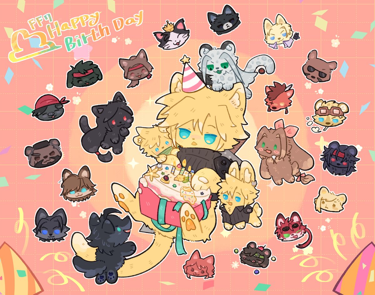 pinstar_404's tweet photo. #クラウド誕生祭2026 
#クラウド誕生日おめでとう 
#HappyBirthdayCloud
#FF7_CouldStrife

해삐버스데이~~!!☁️🎂🎉 https://t.co/WRrEqi7Xeb