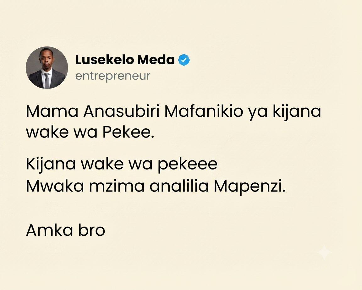 LusekeloMeda's tweet photo. https://t.co/3UxQnCsCmb