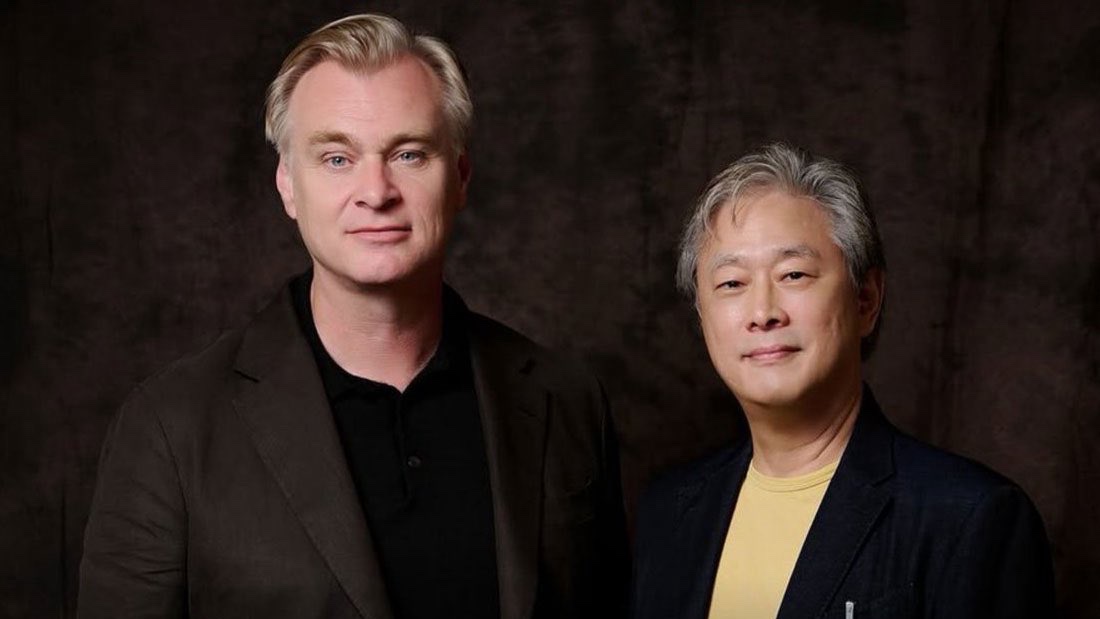LostInFilm's tweet photo. A great conversation between Christopher Nolan and Park Chan-wook.

 — (22'19") https://t.co/ymClDW2Aqw https://t.co/8NJuCtalTh