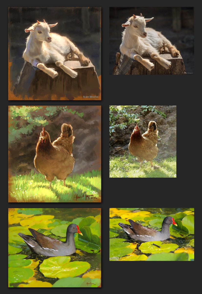 alain_mogena's tweet photo. Painting study   /   reference photo https://t.co/b8MHU7STXL
