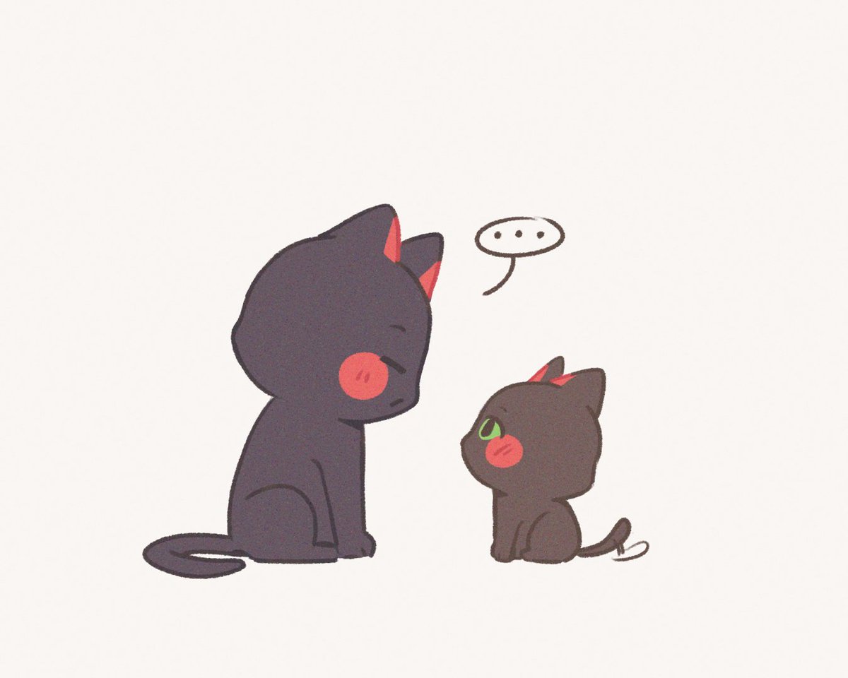 mimiwuvyou's tweet photo. They definitely got along well! 🐈‍⬛ https://t.co/qw5LclGXDM