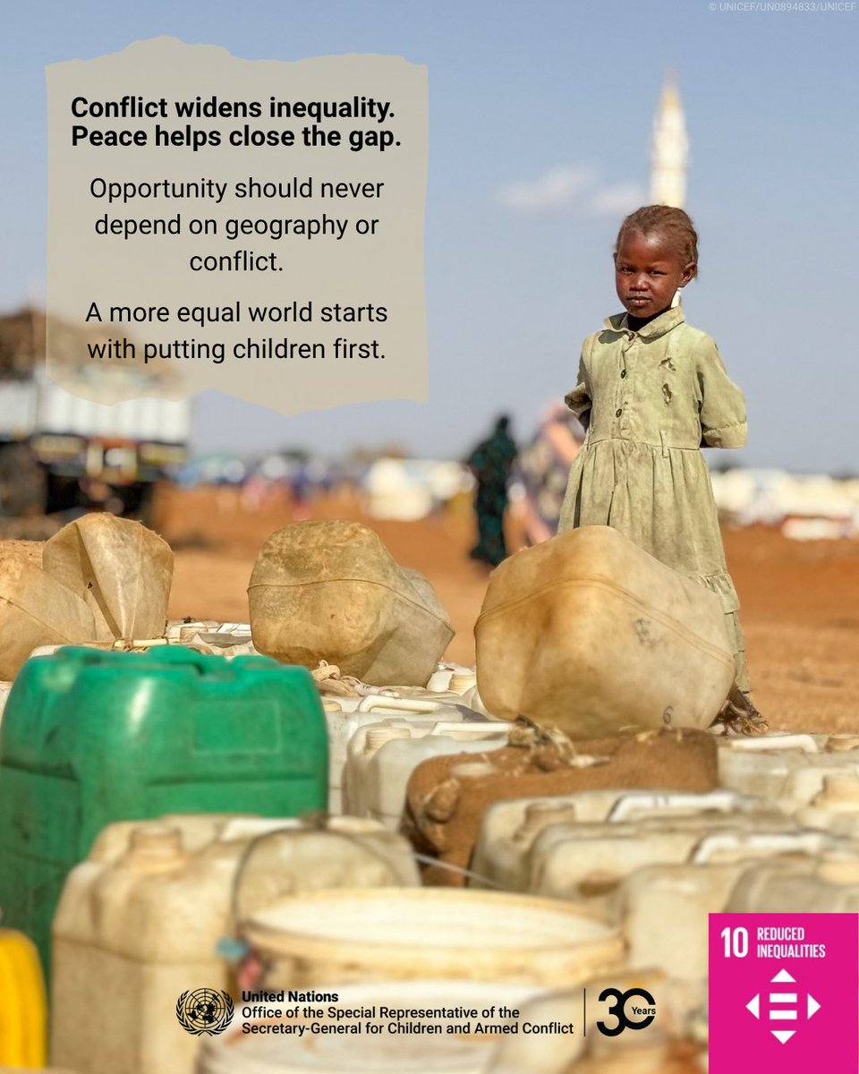 childreninwar's tweet photo. All children deserve the opportunity to grow, learn, and thriveIn August, we reaffirm our commitment to protecting children's rights and ensuring that every child has access to the services, and protection they need to build a brighter future per #SDG10: Reduced #Inequalities. https://t.co/WeBND5VwGL