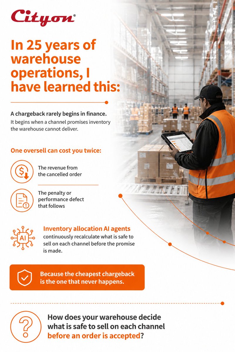 Preet_Cityon's tweet photo. #InventoryManagement #EcommerceFulfillment #WarehouseAI #MultichannelCommerce #SupplyChain https://t.co/omxdXjFWJM