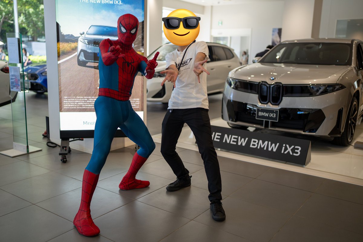 MPof8's tweet photo. スパイディグリ→ボルトボーイグリ→買えない車の試乗 とイベントだらけだったが、これ以外夏休みの予定がない問題 https://t.co/9LrkvYwU1h