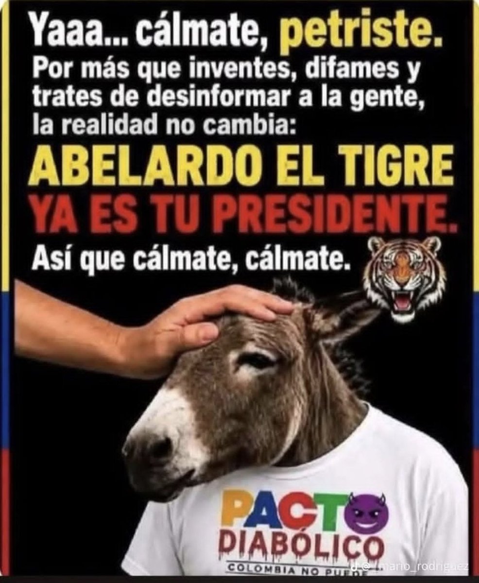 RobinsonIbaez2's tweet photo. @MajoDoriaT Y será que si despertó al borracho drogadicto de su ídolo el jaguar dormido https://t.co/Gs3O3RYaLk