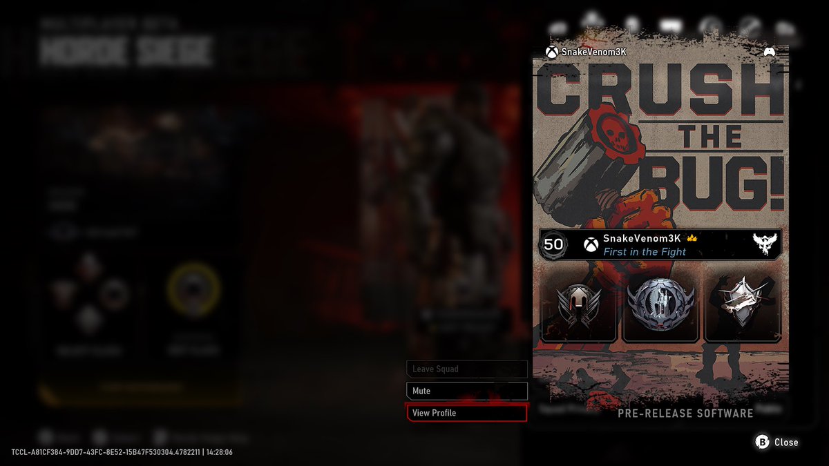 SnakeVenom3000's tweet photo. Level 50 baby! #GearsOfWarEDayBeta https://t.co/JUGeO61nA5