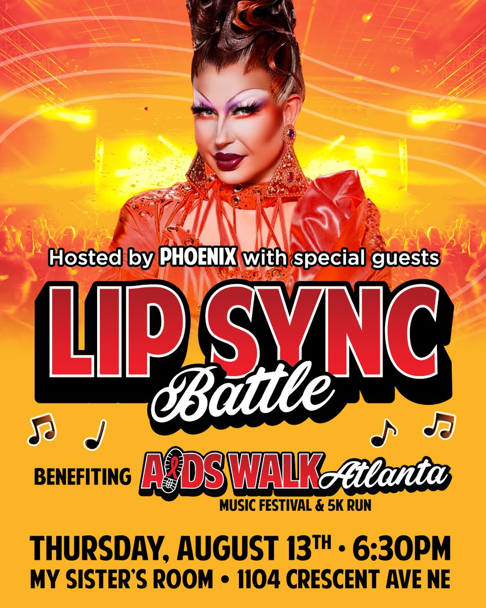 Aniz_Inc's tweet photo. 🎤🔥 Aniz, Inc. is LIP SYNCING FOR A CAUSE! Join us Aug. 13 at 6:30 PM at My Sister’s Room as 2 Aniz performers battle to win funds supporting our Atlanta AIDS Walk mission! ❤️🙌🏾 #AnizInc #AIDSWalkAtlanta https://t.co/r3UeJAb24l