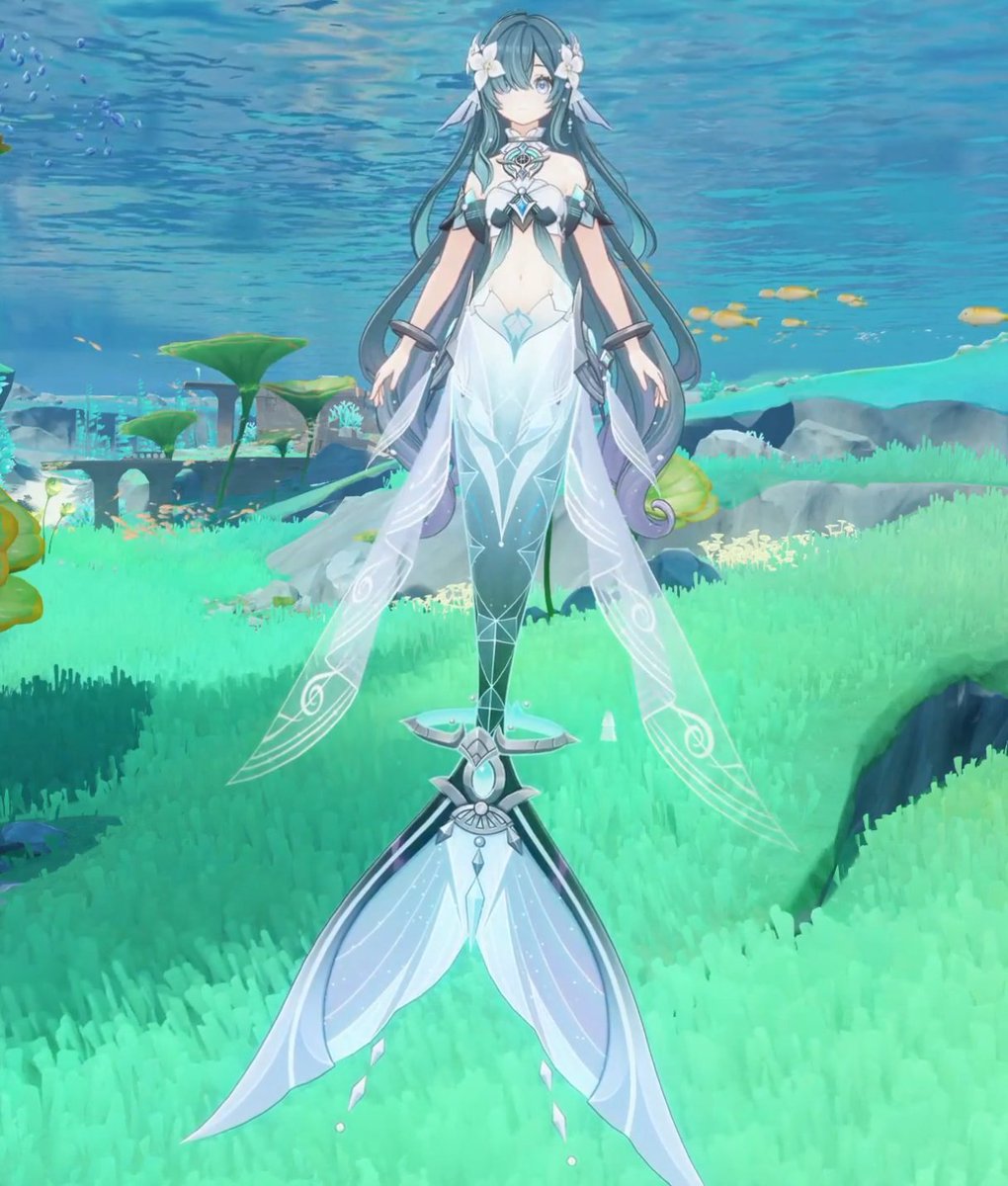 tiofurro___'s tweet photo. 💧 Vodyanitsa com sua aparência de sereia em Genshin Impact;

Fonte: Blednaya https://t.co/VDpHEqoarL